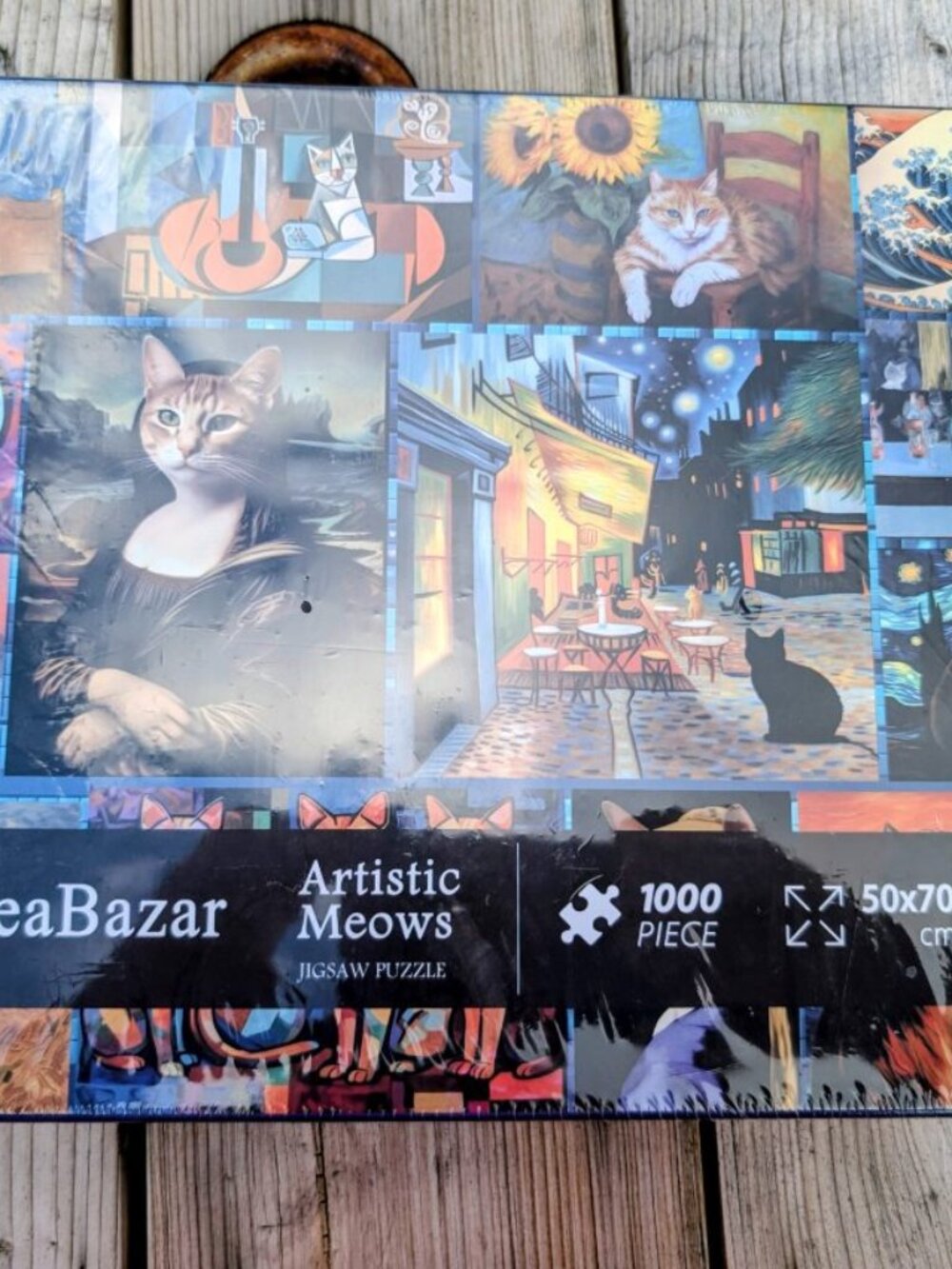 IDEA BAZAAR ARTISTIC MEOWS JIGSAW PUZZLE NWT 1000-PIECE